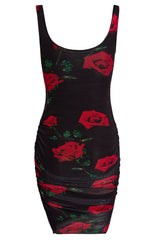 Ruched Bodycon Mini Dress-3