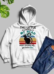 The Little Voices In My Head Keep Telling Me Get More Cats Hoodie-0