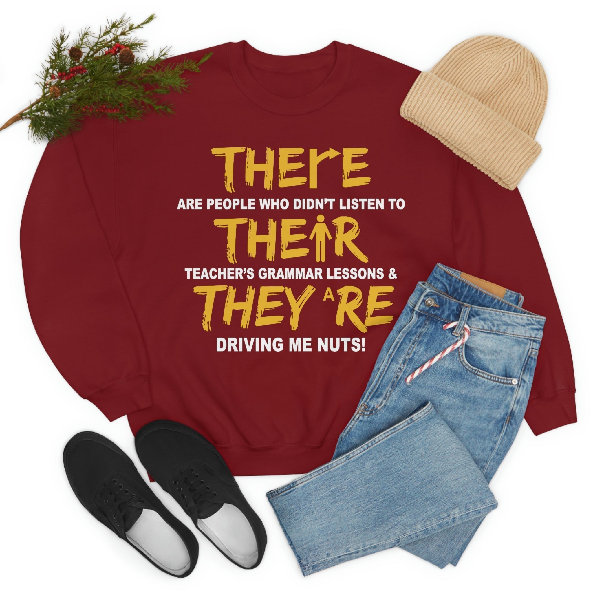There Their & They re Sweat Shirt-1