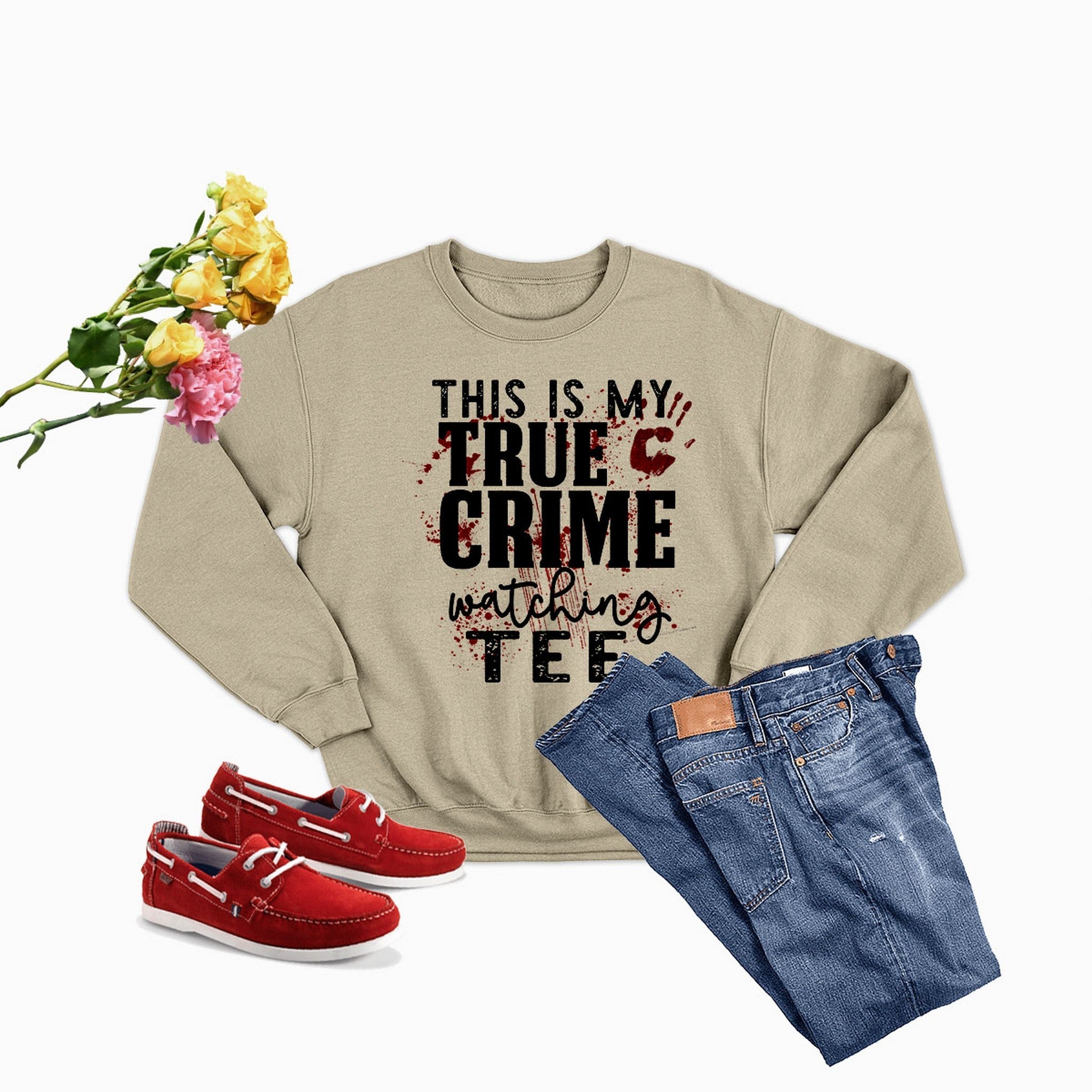 This Is My True Crime Watching Tee Sweat Shirt-4