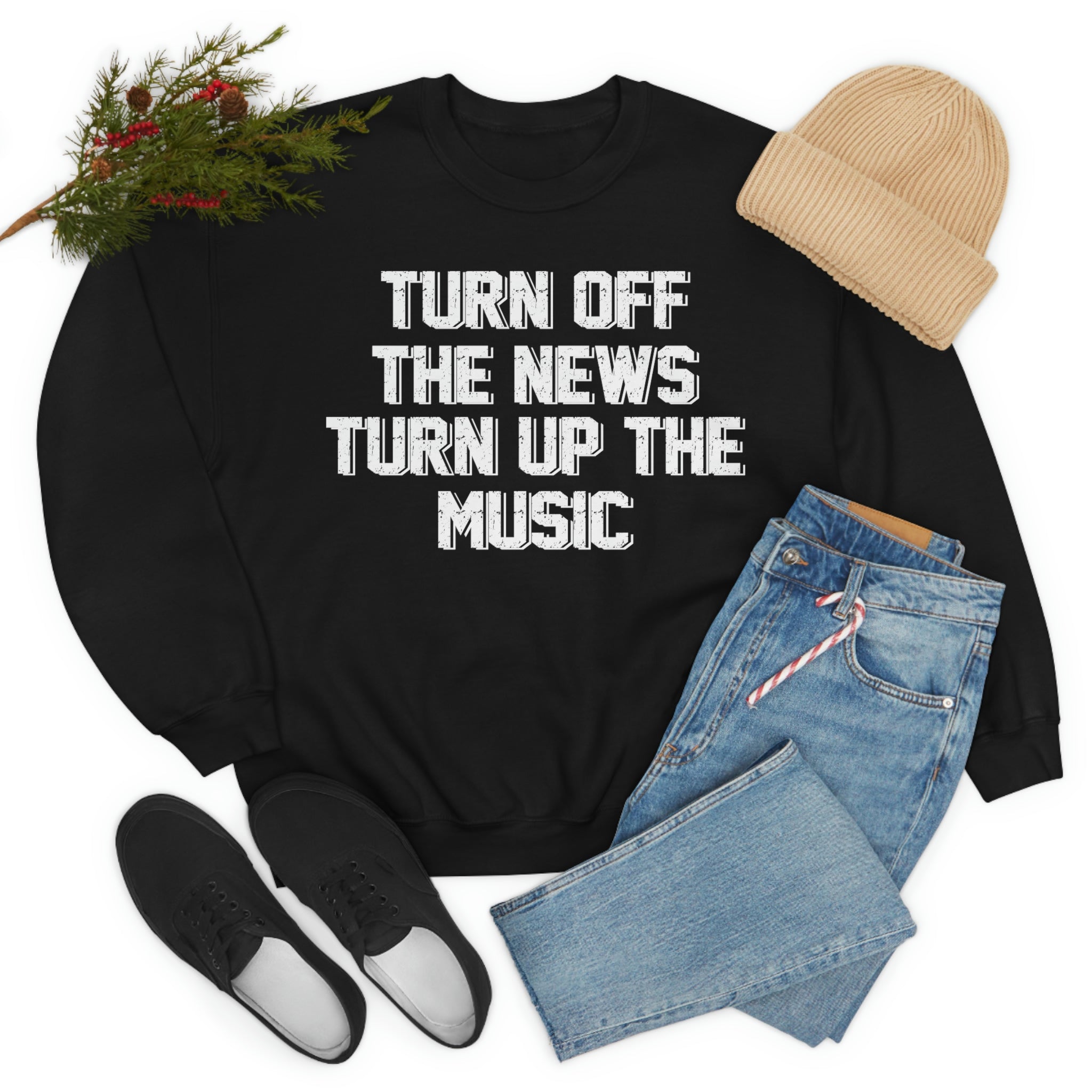 Turn Up The Music Sweat Shirt-3