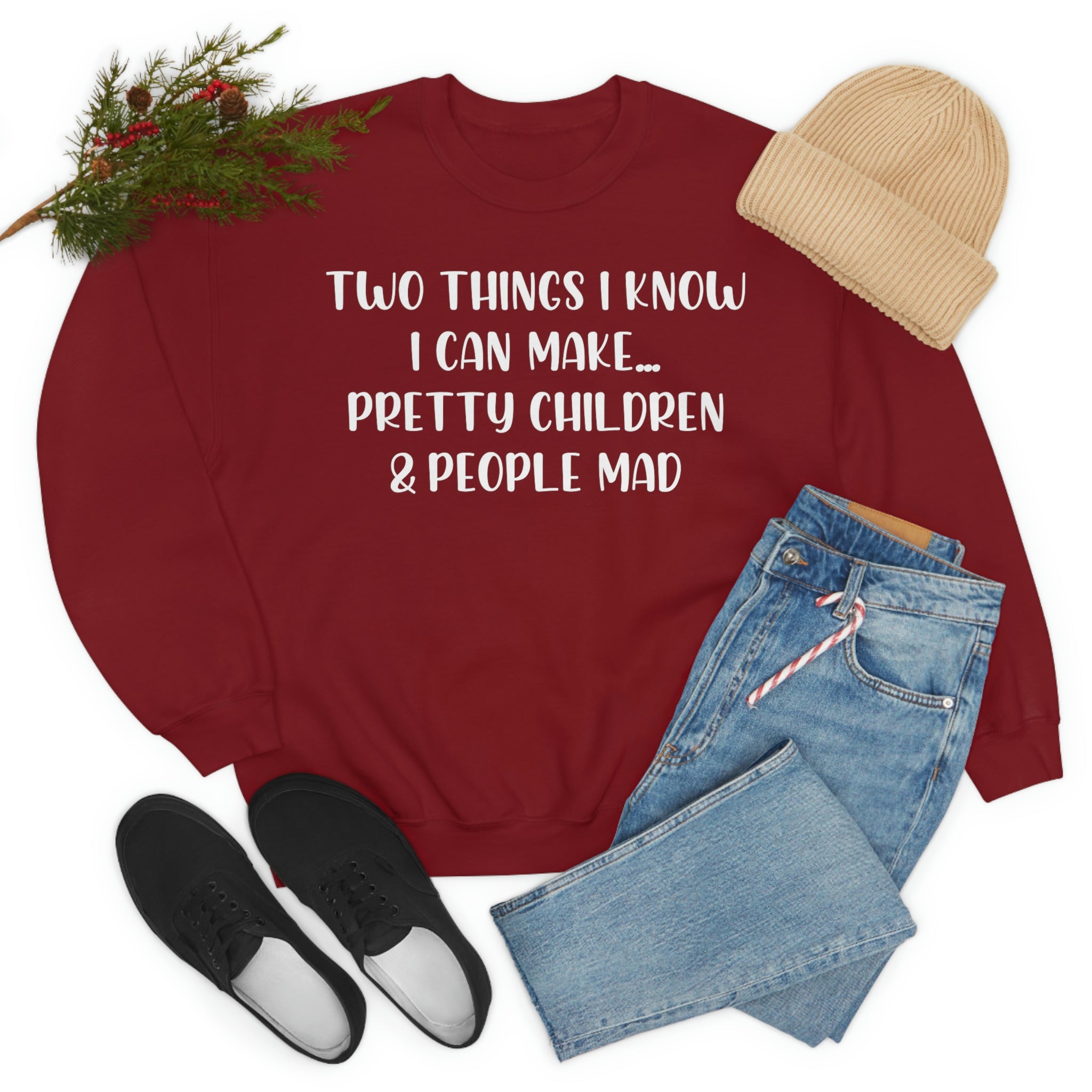 Two Things I Know I Can Make Sweat Shirt-1