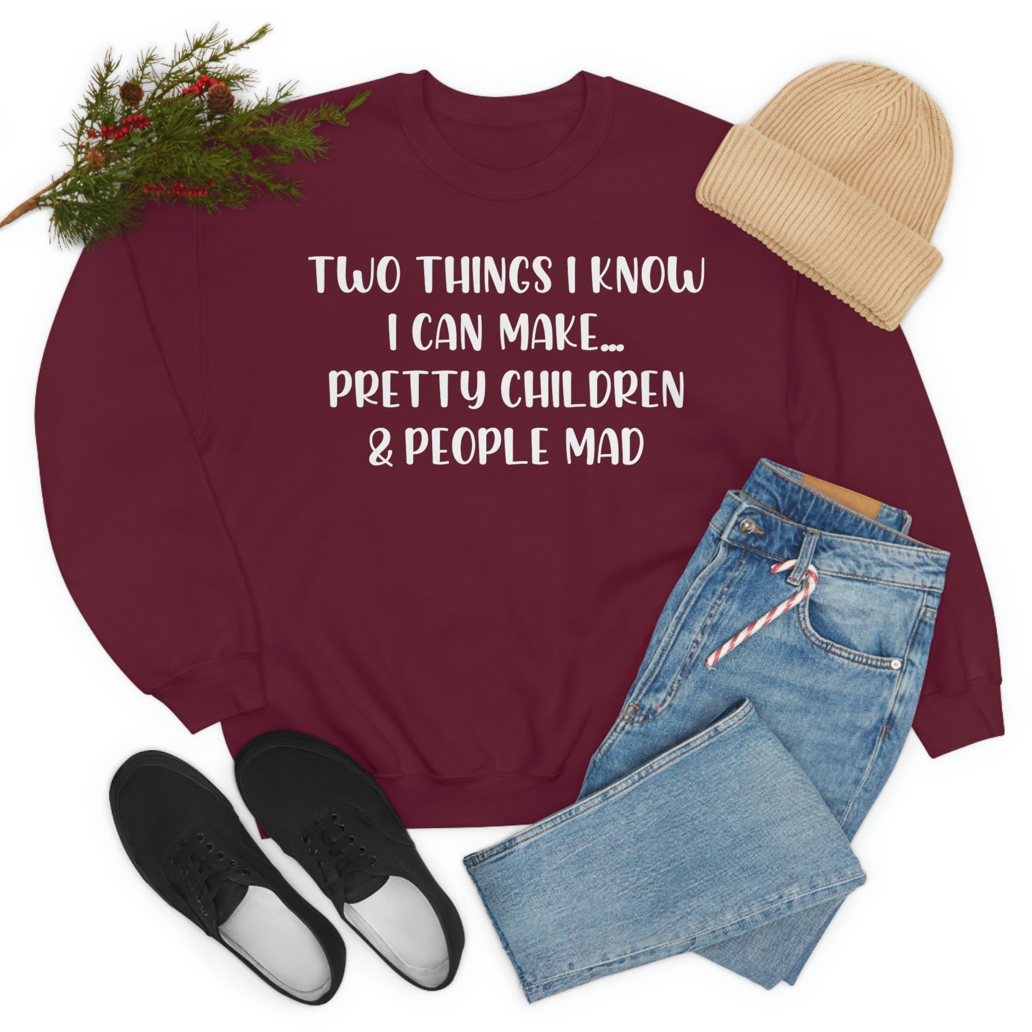 Two Things I Know I Can Make Sweat Shirt-3
