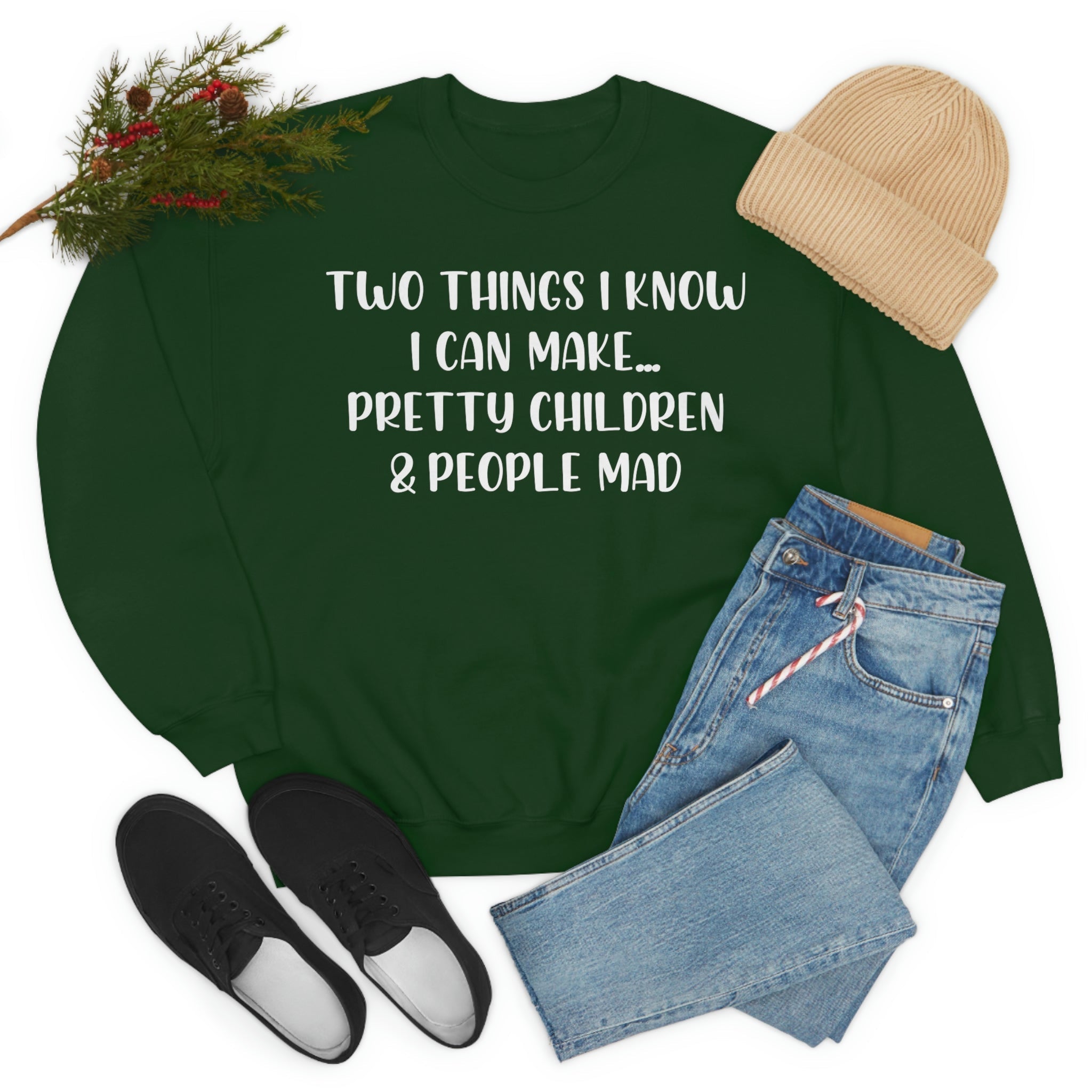 Two Things I Know I Can Make Sweat Shirt-4