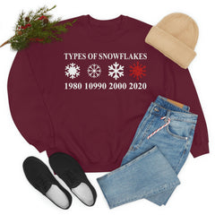 Types Of Snowflakes Sweat Shirt-2