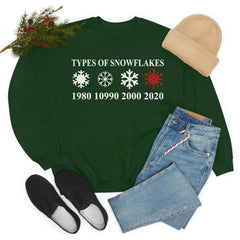 Types Of Snowflakes Sweat Shirt-3