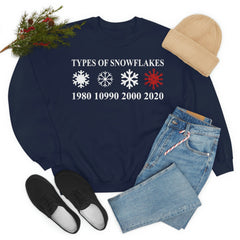 Types Of Snowflakes Sweat Shirt-1