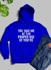 You Had Me At The Proper Use Of Youre Hoodie-3