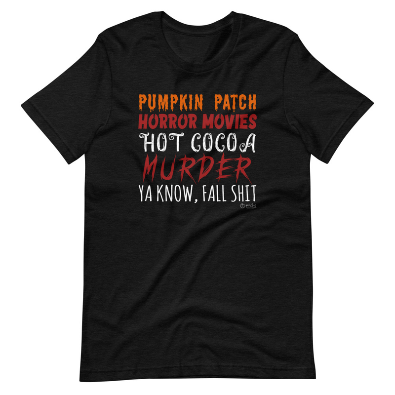 Pumpkin Patch Horror Movies Hot Cocoa T-Shirt-2