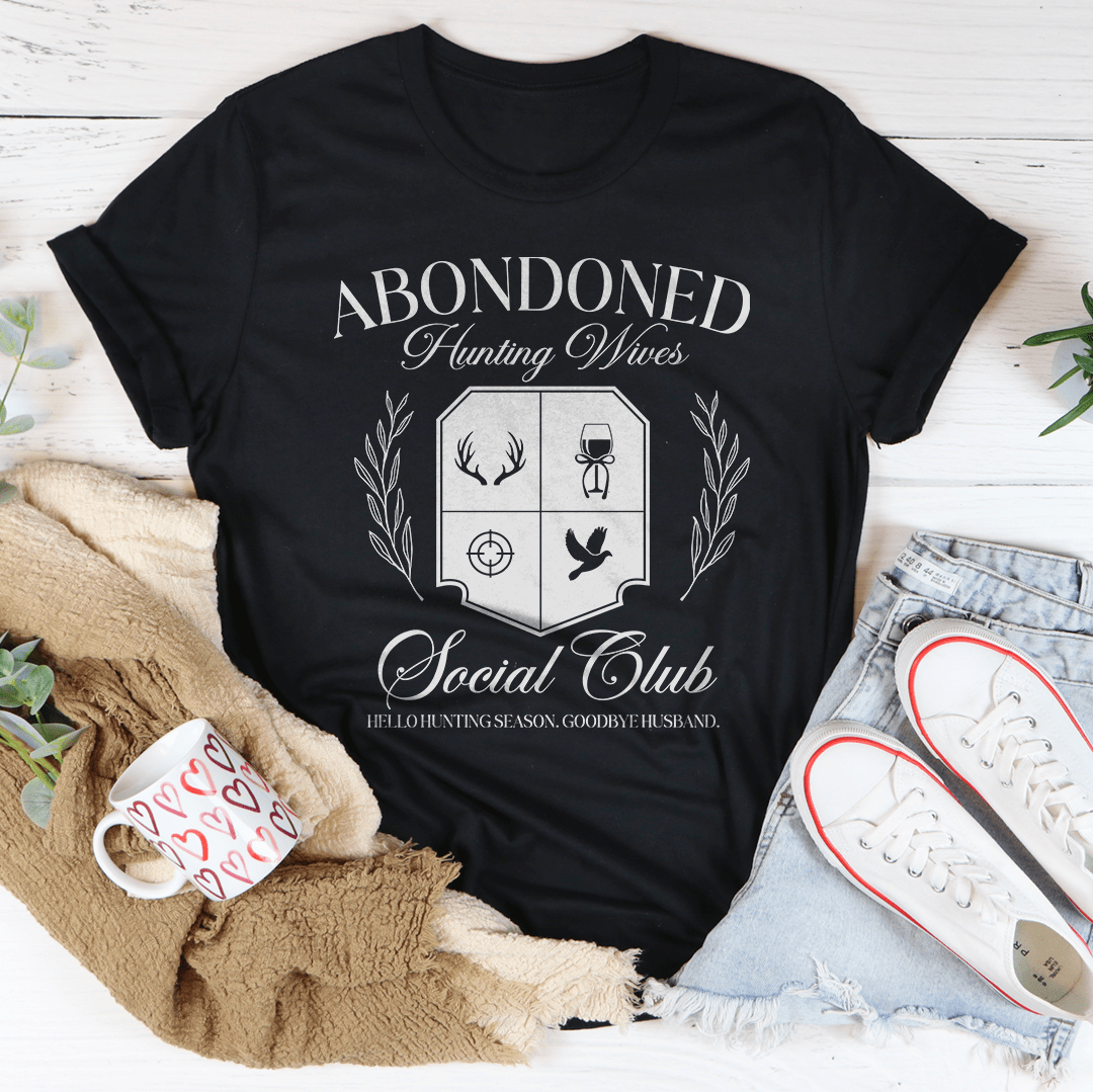 Abandoned Hunting Wife Social Club Tee-0