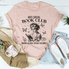 Anti Social Book Club Where Silence Speaks Volumes Tee-1