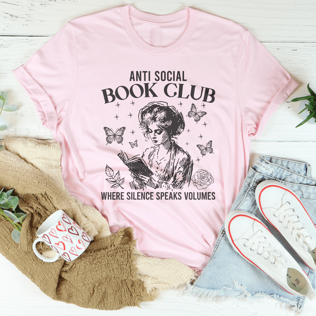Anti Social Book Club Where Silence Speaks Volumes Tee-3