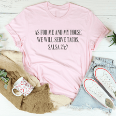 As For Me And My House We Will Serve Tacos Tee-3