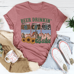 Beer Drinking Babe Tee-2
