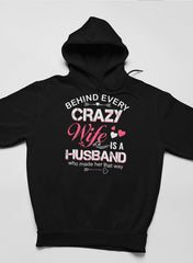 Behind Every Crazy Wife Hoodie-1