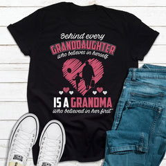 Behind Every Granddaughter T-Shirt-10