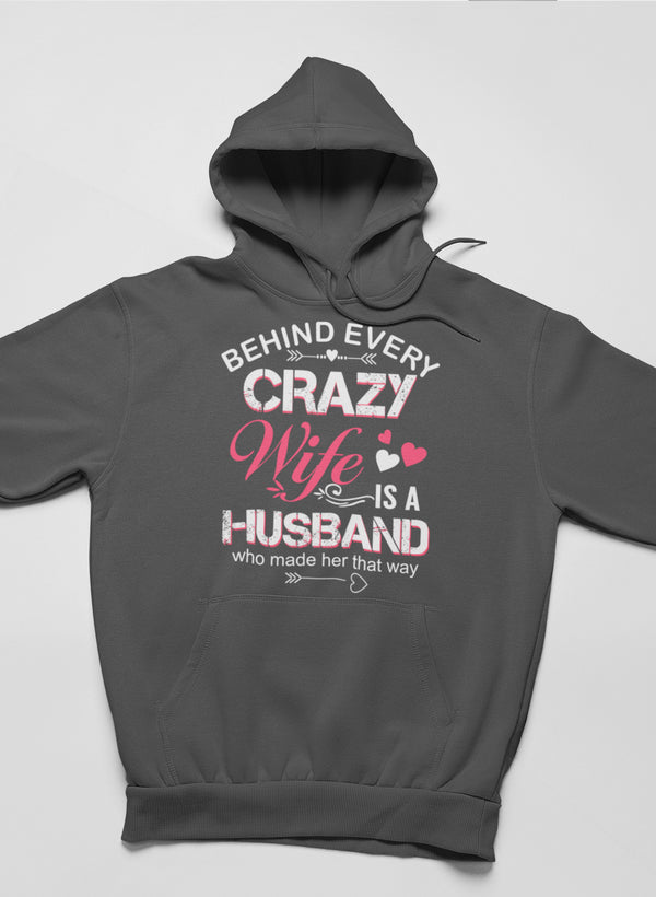 Behind Every Crazy Wife Hoodie-2