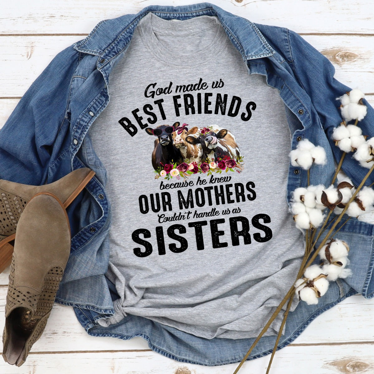 God Made Us Best Friends T-Shirt-11