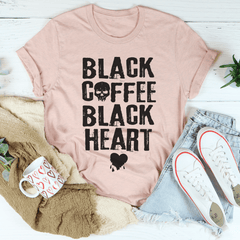 Black Coffee Black Heart T-Shirt-3