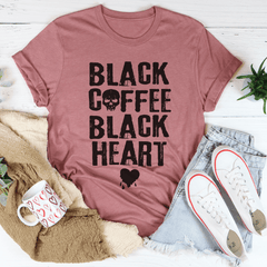 Black Coffee Black Heart T-Shirt-2