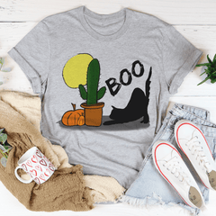 Boo Black Cat Tee-0