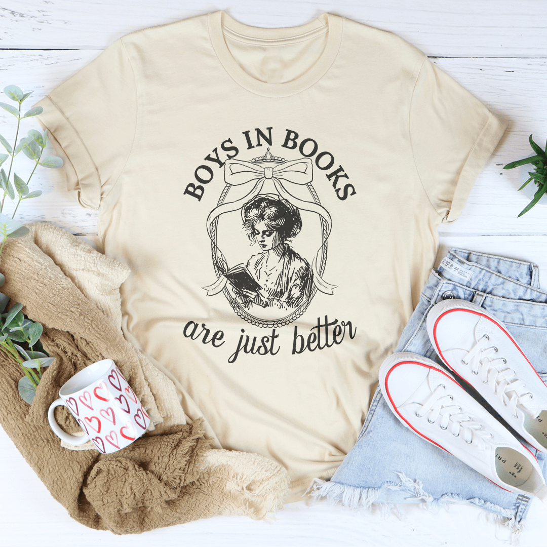 Boys In Books Are Just Better Tee-3