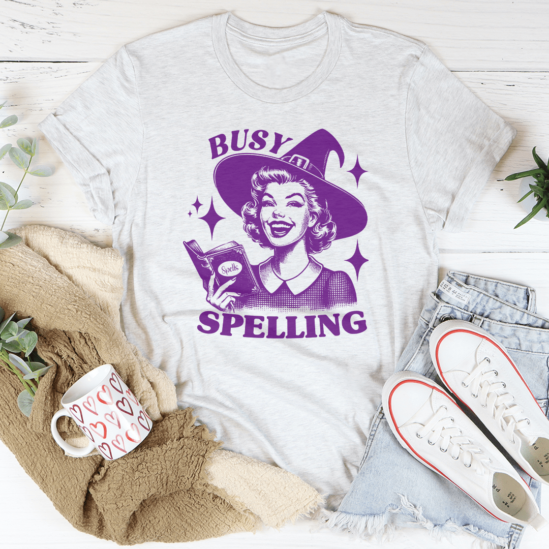 Busy Spelling Tee-3