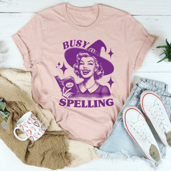 Busy Spelling Tee-0