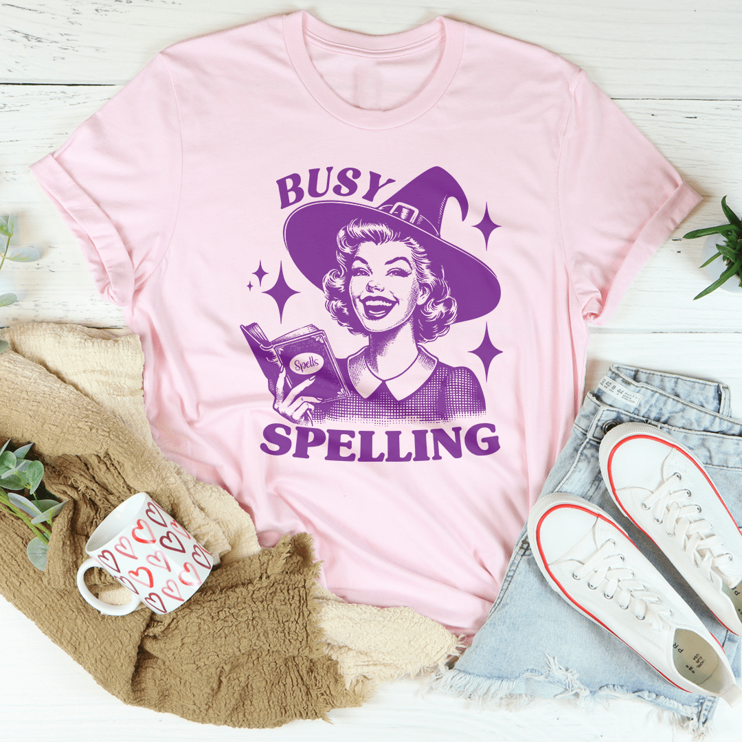 Busy Spelling Tee-1