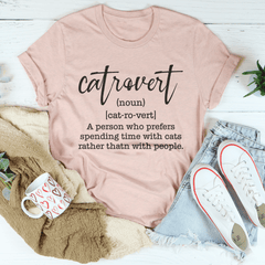 Catrovert A Person Who Prefers Spending Time Tee-2