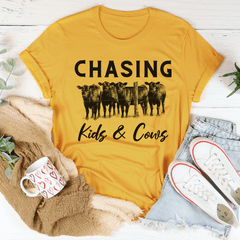 Chasing Kids & Cows Tee-3