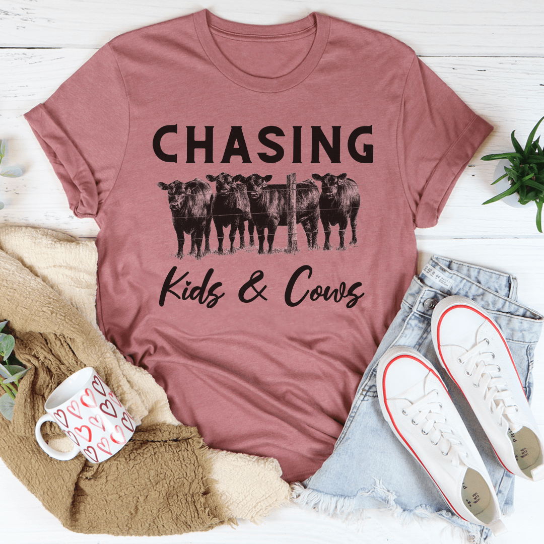 Chasing Kids & Cows Tee-1