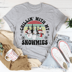 Chillin' With My Snowmies Tee-0