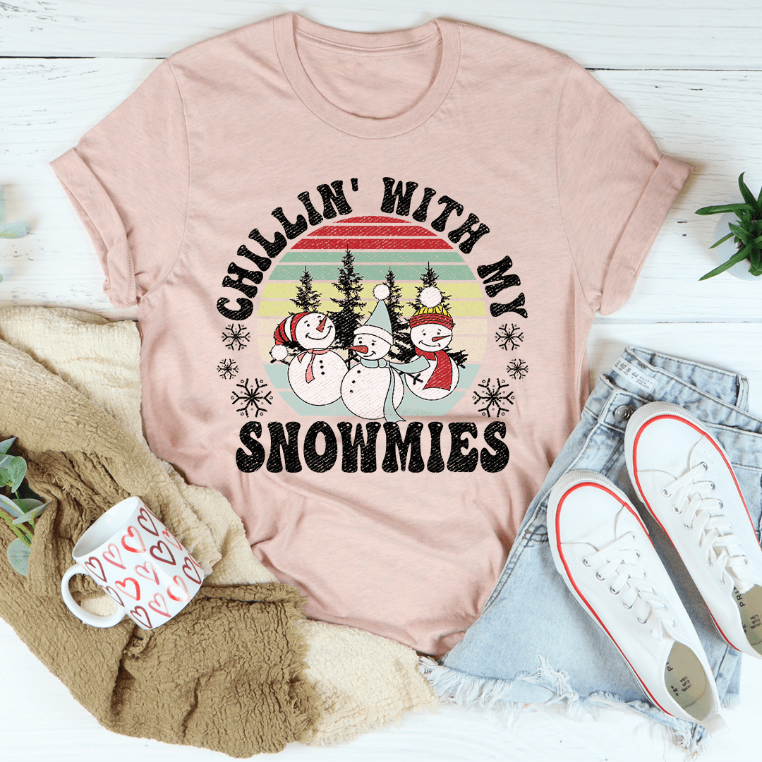 Chillin' With My Snowmies Tee-2