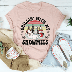 Chillin' With My Snowmies Tee-2