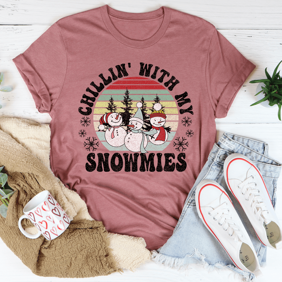 Chillin' With My Snowmies Tee-1