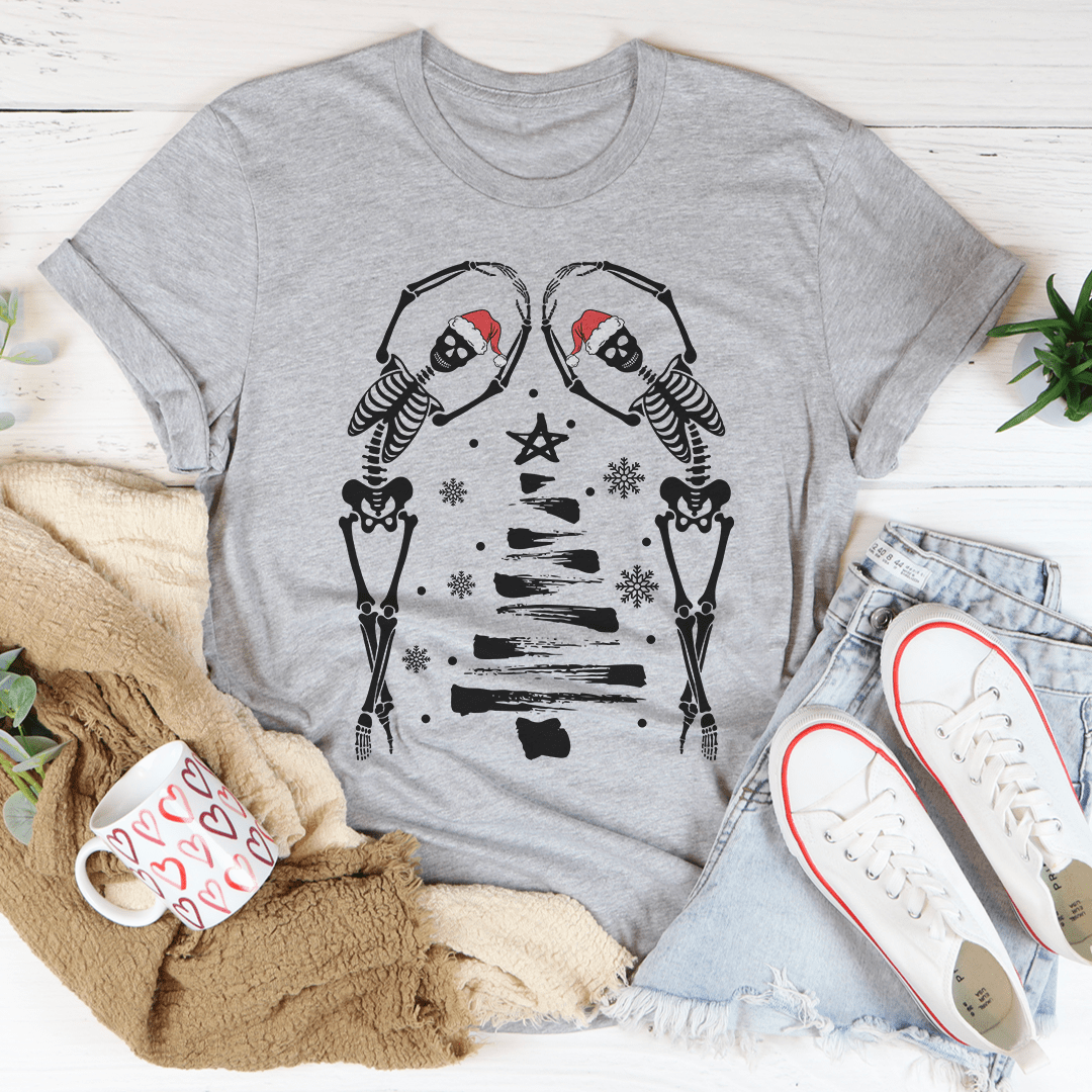 Christmas Tree Skeletons T-Shirt-1