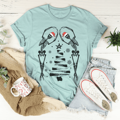 Christmas Tree Skeletons T-Shirt-3