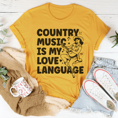 Country Music Is my Love Language Tee-0