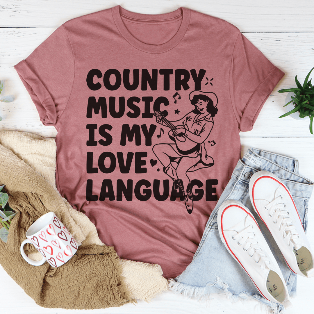 Country Music Is my Love Language Tee-3