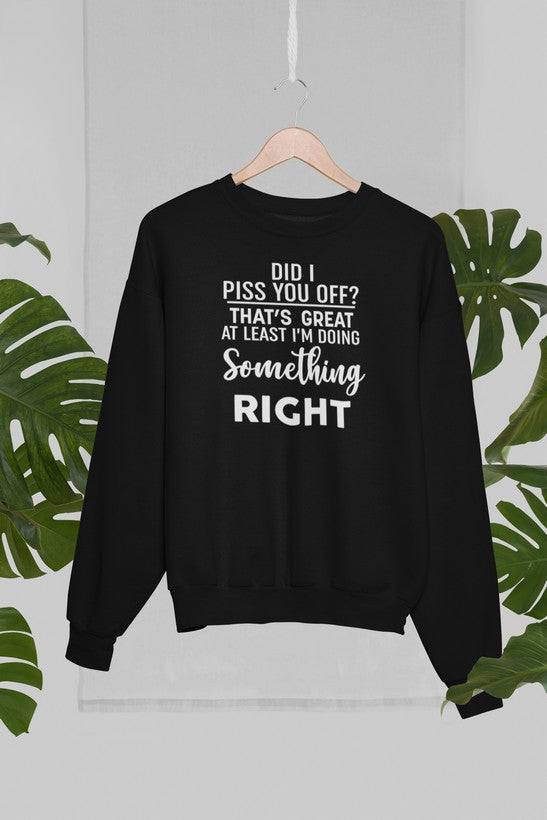 Did I Piss You Off Sweat Shirt-2