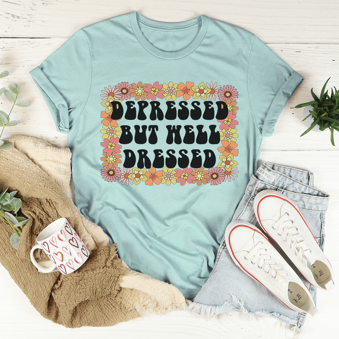 Depressed But Well Dressed T-Shirt-3