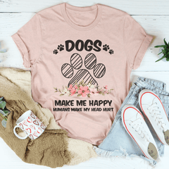 Dogs Make Me Happy Tee-1