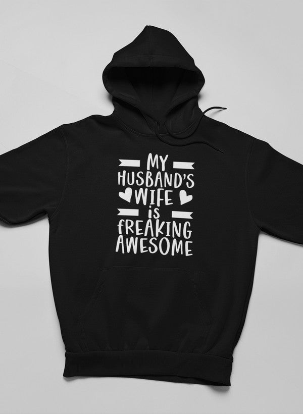 My Husband's Wife Is Freaking Awesome Hoodie-1