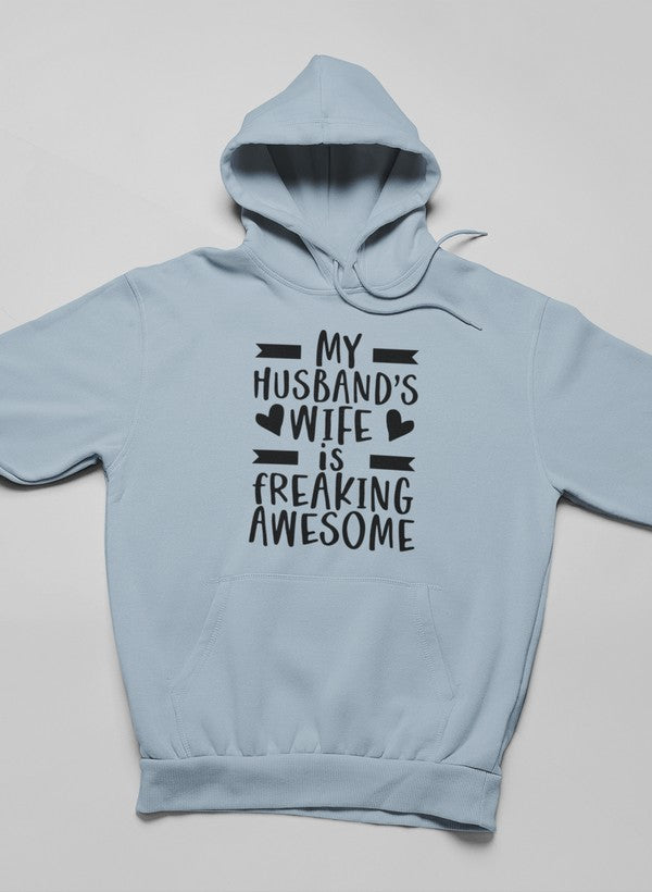 My Husband's Wife Is Freaking Awesome Hoodie-2