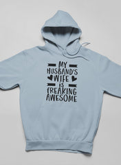 My Husband's Wife Is Freaking Awesome Hoodie-2