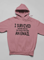 I Survived Another Meeting Hoodie-0