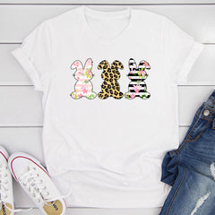 Floral Easter Bunnies T-Shirt-20