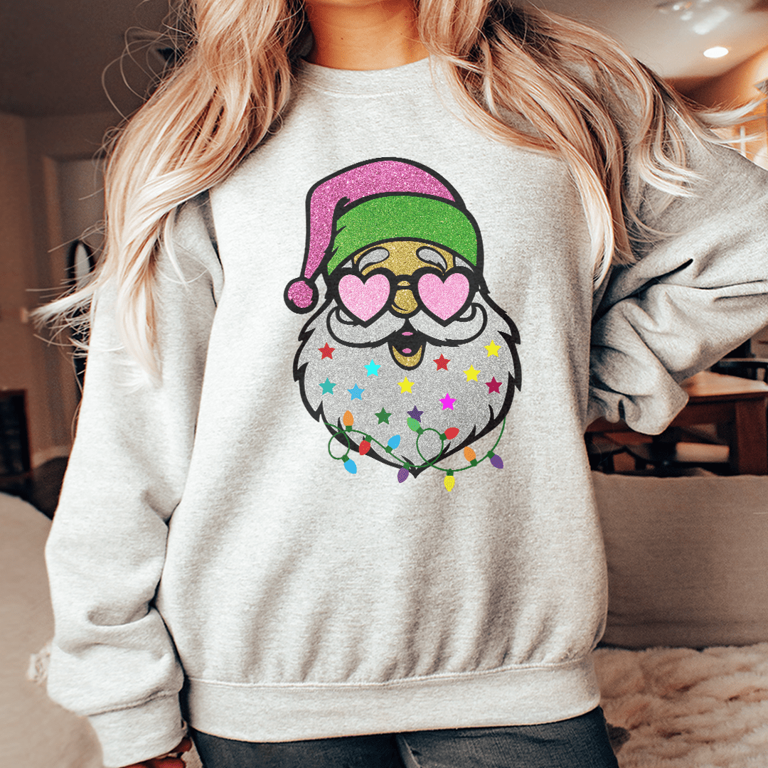Glitter Santa Sweatshirt-1