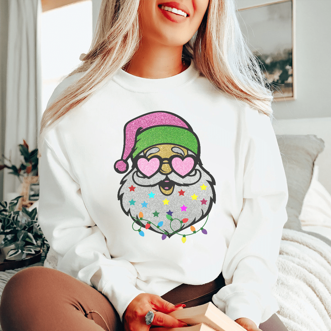 Glitter Santa Sweatshirt-2